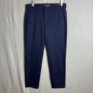 Liverpool Kelsey Ponte Knit Trousers Size 2P Petite Cadet Blue Navy NWT